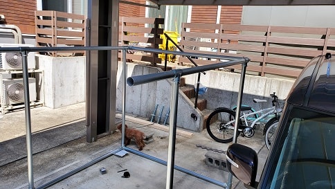 DIY自転車置き場 (3)